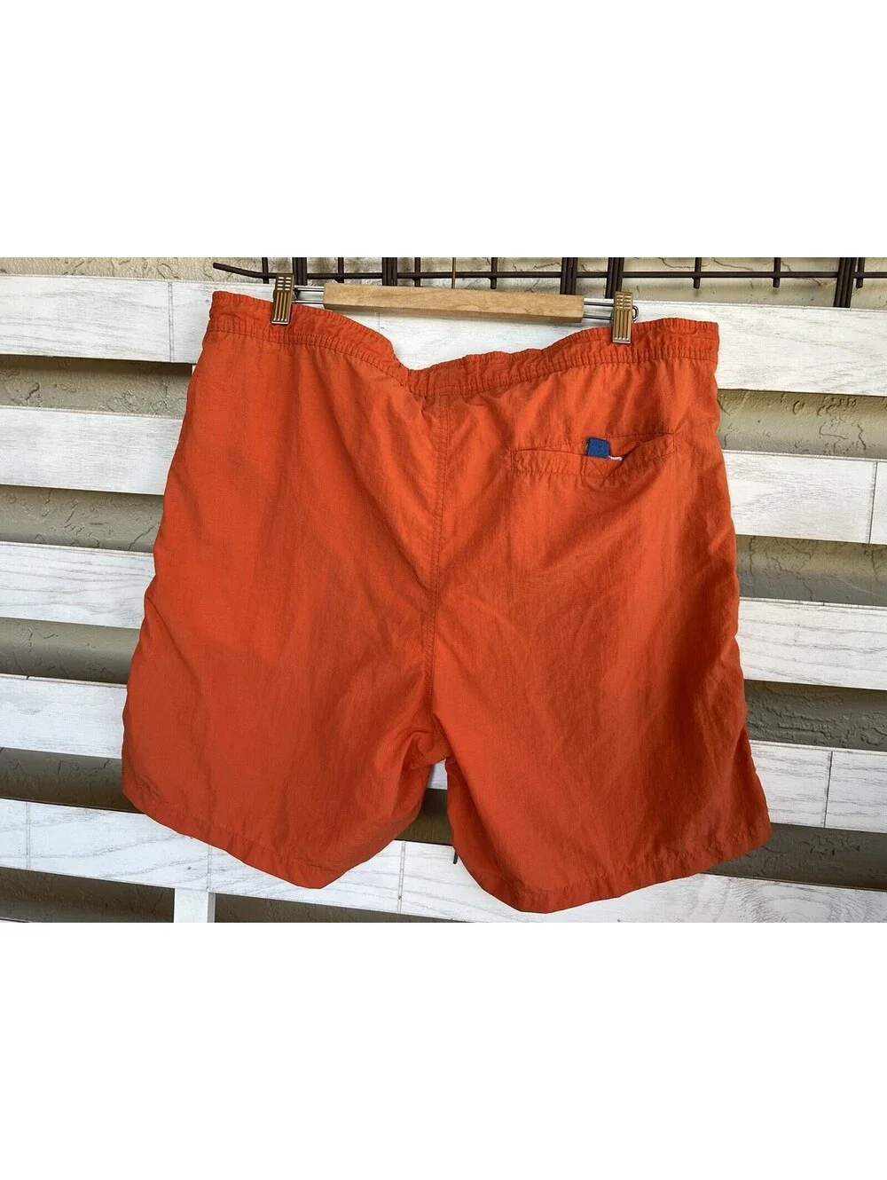 Chaps Ralph Lauren Men's Athletic Logo Swim Trunk Shorts Orange Size M
